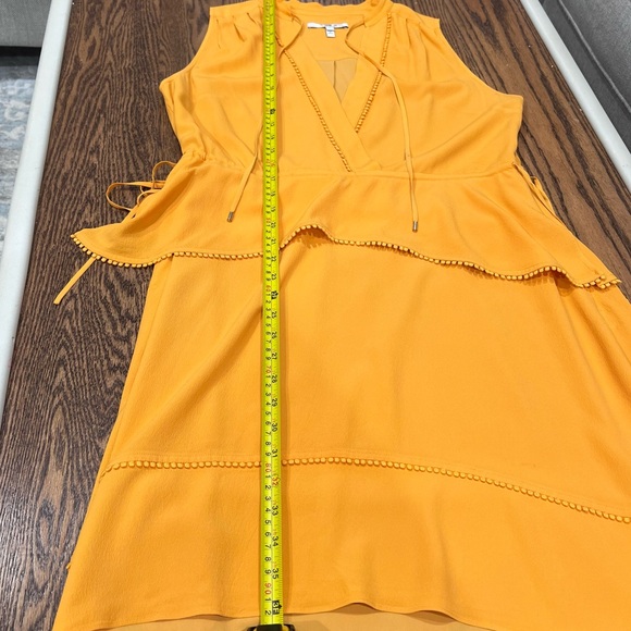 Derek Lam 10 Crosby Saffron Tiered Sleeveless V-neck Silk-blend Mini Dress, 6 - Picture 13 of 15